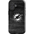 NFL Miami Dolphins Black & White iPhone 16 Plus Impact Case